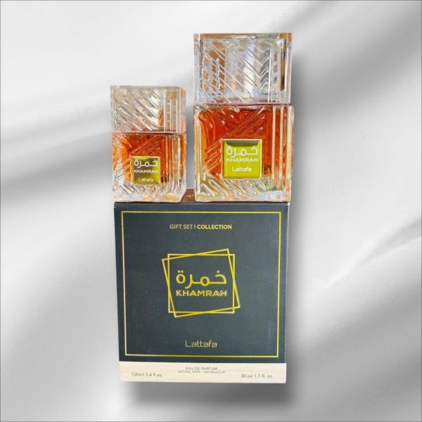 خمره للجنسين مجموعه | KHAMRAH BY LATTAFA PERFUMES for unisex set 100 ml + 30 ml