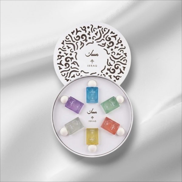 مجموعة مسك كولكشن ابراق من ابراهيم القرشى مدور | MUSK COLLECTION IBRAQ BY IBRAHEEM AL QURASHI for unisex set 30 ml × 6 pieces